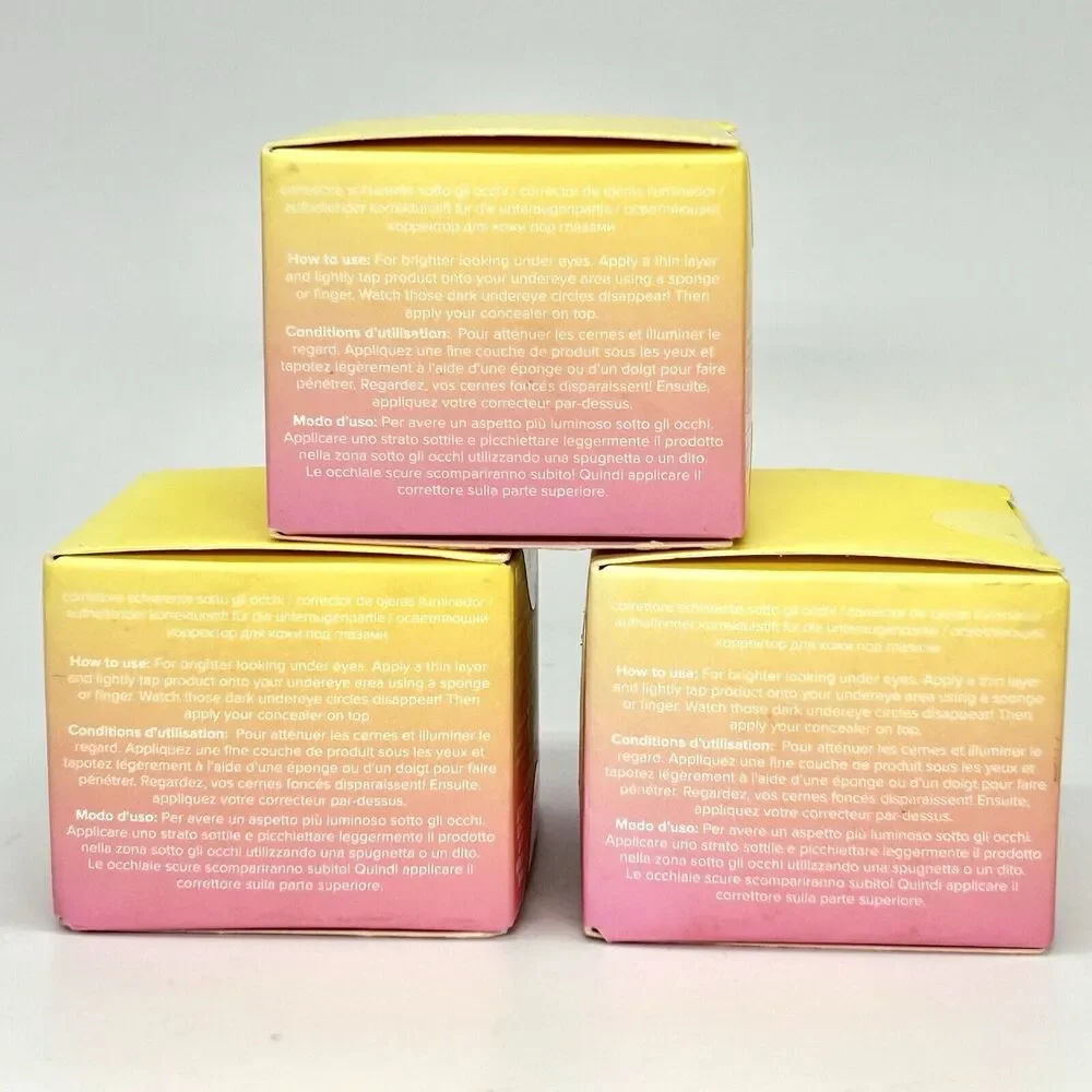 3 Lot LOTTIE Undereye Corrector DEEP Bright Bounce Brightening Cream 0.19oz NEW